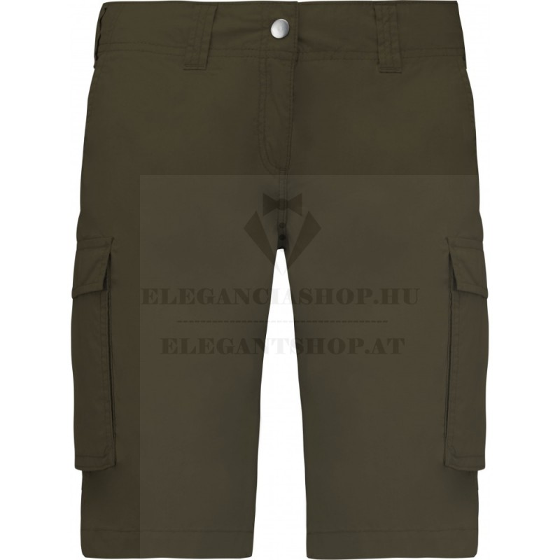 Leichte Bermuda-Shorts Für Damen Mit Mehreren Taschen Damenhose